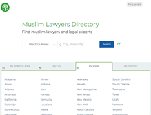 Tablet Screenshot of muslimlawyers.com